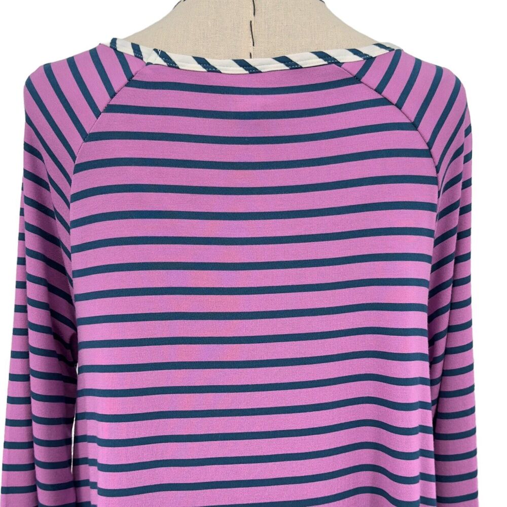 Matilda Jane‎ Long Sleeve Top Womens Size Large Purple Stripe Front Pockets - Picture 9 of 14